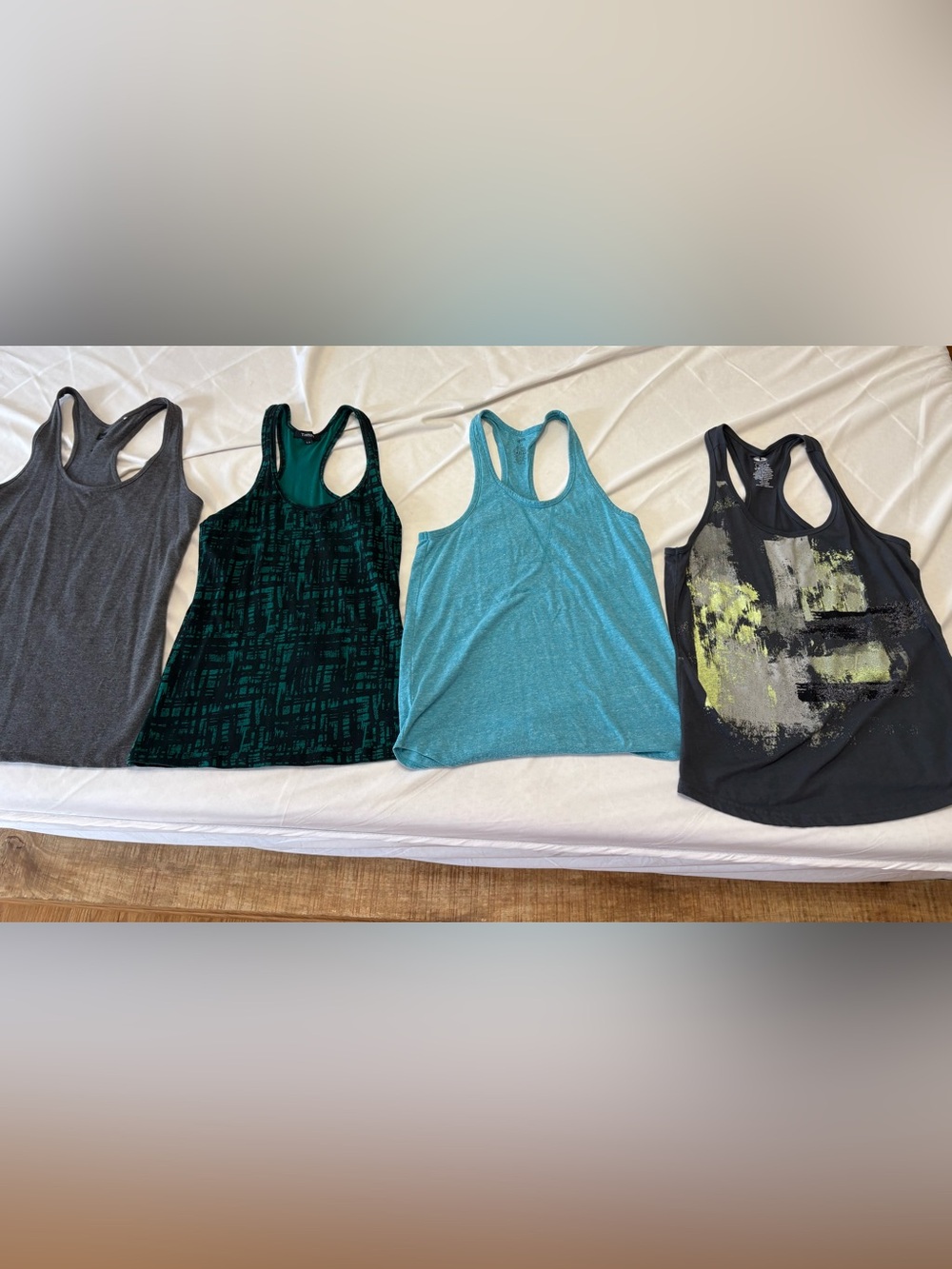 Tag Women’s Tank Top Set — Teal, Dark Green, Gray, Black